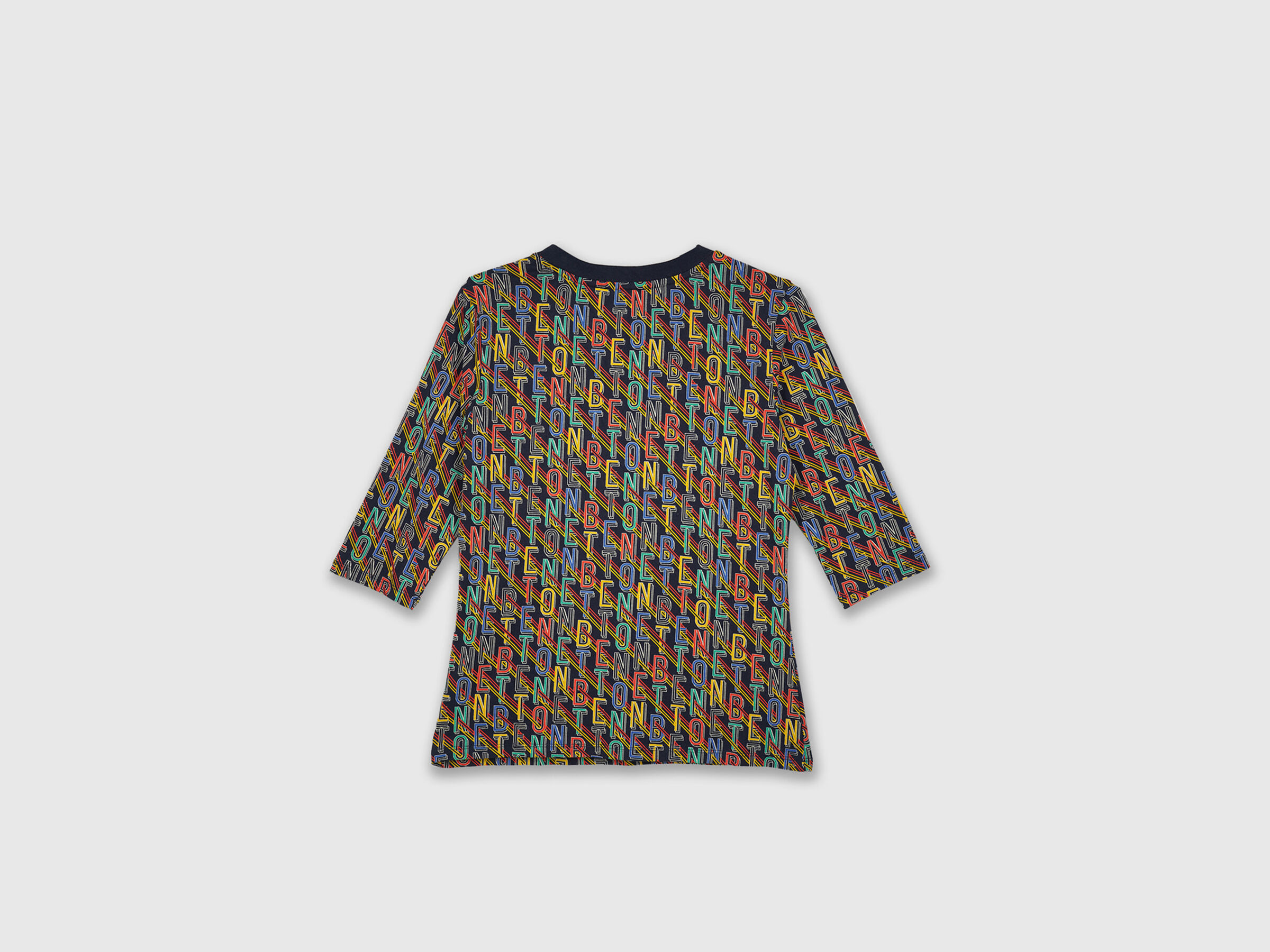 Short Sleeve Tee With Aop And Btn On Shoulder image number 8
